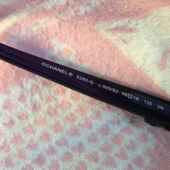 Chanel sunglasses, dark blue or purple - Picture 4 of 6